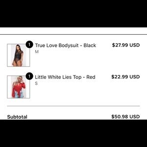 Fashion Nova BodySuit